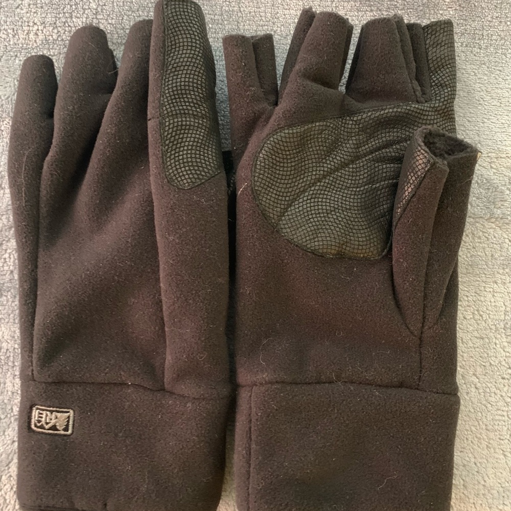 Fingerless fleece gloves. Great for working outdoors z